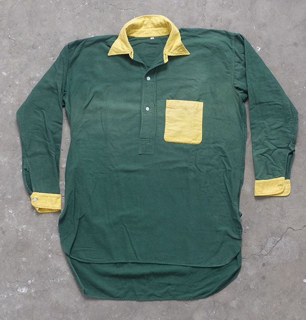 1930s Green & Yellow Sports Shirt 