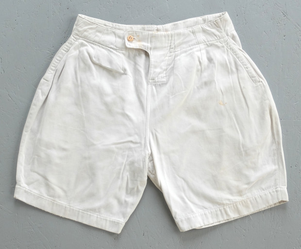 1950s Royal Navy White PT Shorts 